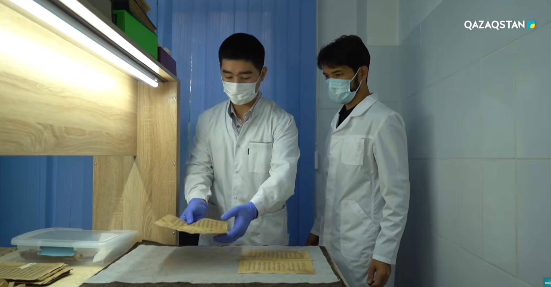 Specialists of the Restoration and Conservation Department of the National Center for Manuscripts and Rare Books gave an exclusive interview for the Kazakhstan National TV channel’s project titled “Heritage That Withstood Time.”